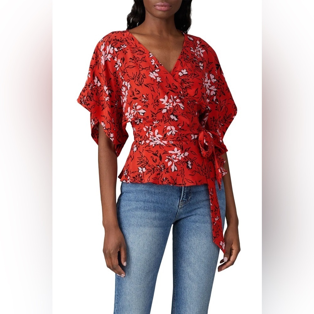 Yumi Kim Floral Wrap Top - Size S - Picture 3 of 5